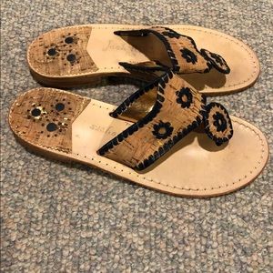 Cork & Navy Jack Rogers Navajo Sandal